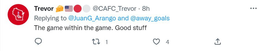 Người dùng @CAFC_Trevor: