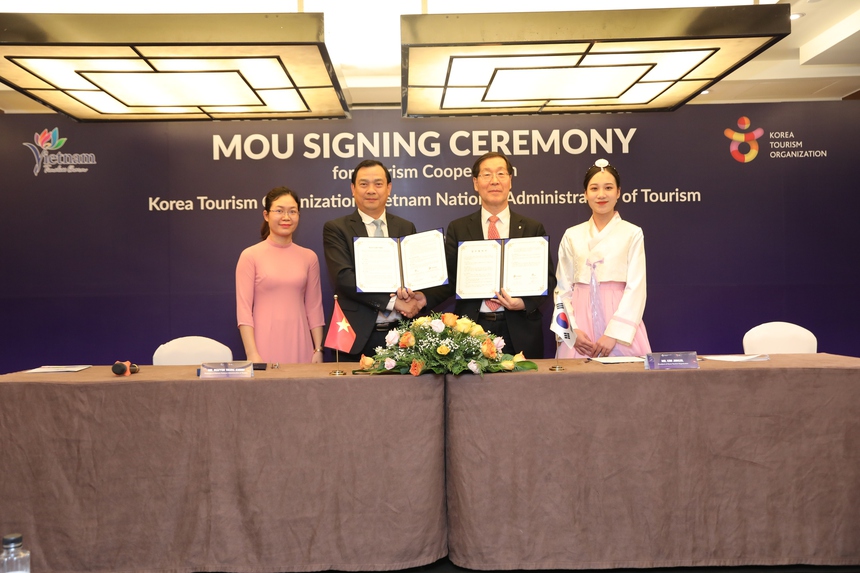 Ký kết Bản ghi nhớ về hợp tác xúc tiến du lịch Việt – Hàn - Ảnh 2. Ký kết Bản ghi nhớ về hợp tác xúc tiến du lịch Việt – Hàn - Ảnh 2.