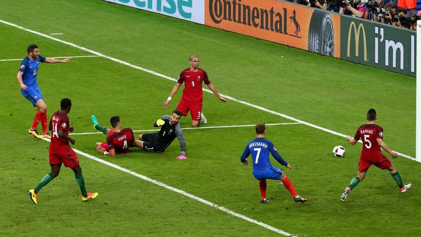 Gignac bỏ lỡ cơ hội bằng vàng đưa Pháp vô địch Euro 2016