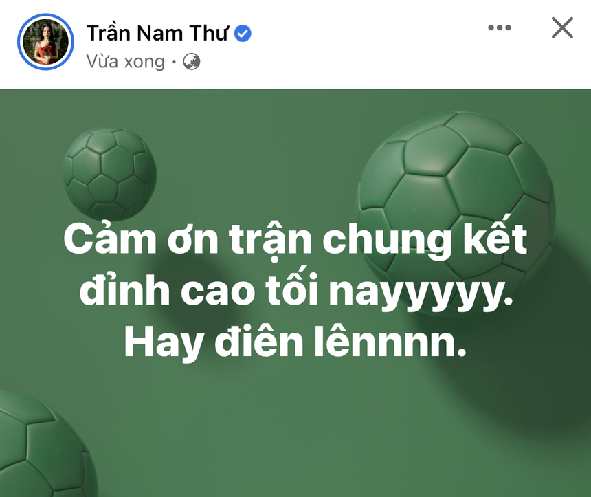Thùy Tiên, vợ chồng Bình An và dàn sao Vbiz "không ngủ" trong đêm Messi vô địch World Cup - Ảnh 8.