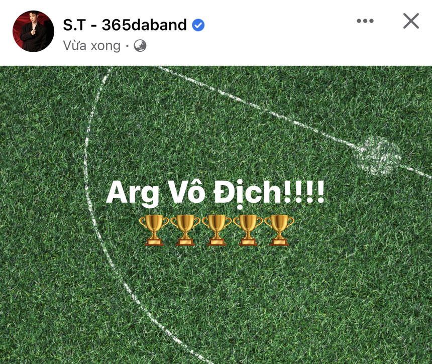 Thùy Tiên, vợ chồng Bình An và dàn sao Vbiz "không ngủ" trong đêm Messi vô địch World Cup - Ảnh 4.