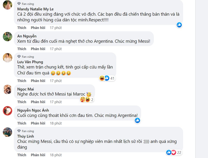 Cộng đồng mạng phát cuồng khi Argentina vô địch World Cup 2022 - Ảnh 7. Cộng đồng mạng phát cuồng khi Argentina vô địch World Cup 2022 - Ảnh 7.