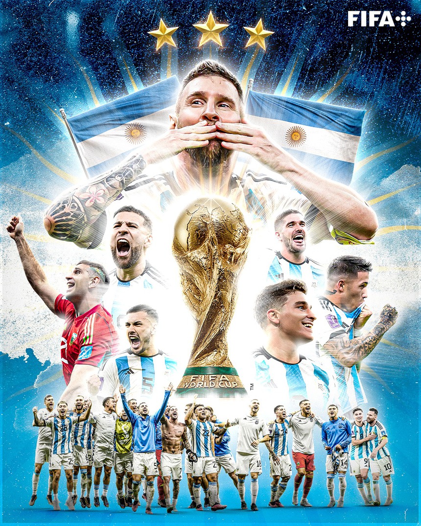 Cộng đồng mạng phát cuồng khi Argentina vô địch World Cup 2022 - Ảnh 9. Cộng đồng mạng phát cuồng khi Argentina vô địch World Cup 2022 - Ảnh 9.
