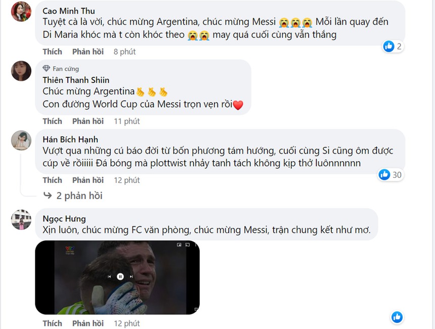 Cộng đồng mạng phát cuồng khi Argentina vô địch World Cup 2022 - Ảnh 6. Cộng đồng mạng phát cuồng khi Argentina vô địch World Cup 2022 - Ảnh 6.