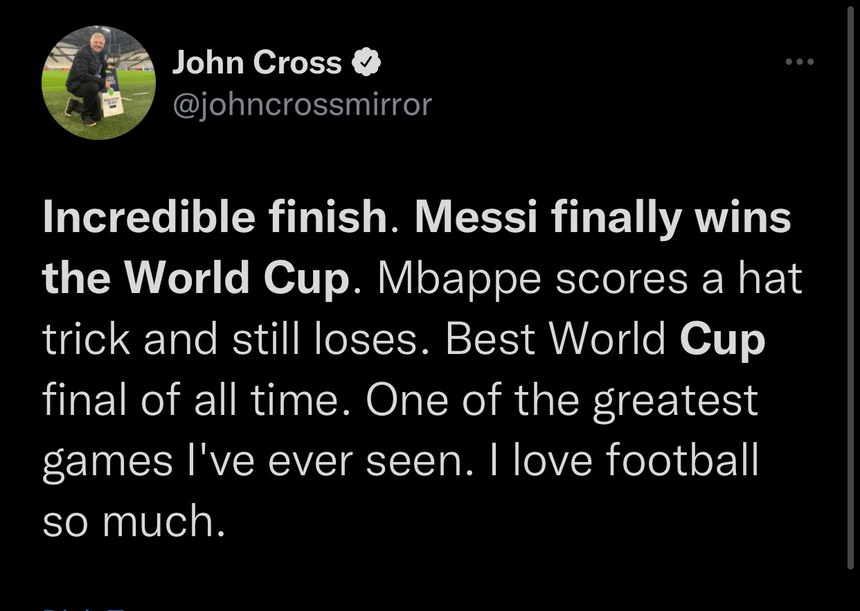 Cộng đồng mạng phát cuồng khi Argentina vô địch World Cup 2022 - Ảnh 4. Cộng đồng mạng phát cuồng khi Argentina vô địch World Cup 2022 - Ảnh 4.