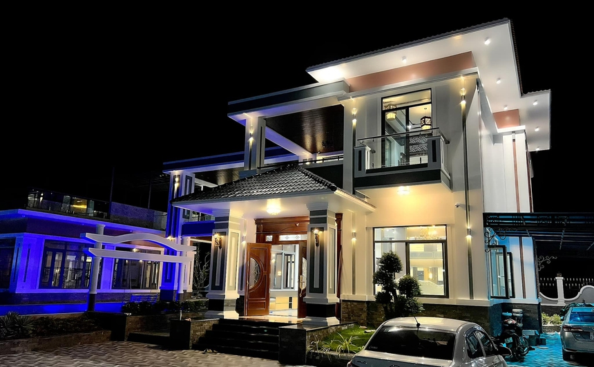 Cặp đôi Vbiz có con bằng phương pháp mang thai hộ sở hữu tài sản khủng, nhìn biệt thự ở quê mới choáng  - Ảnh 4.