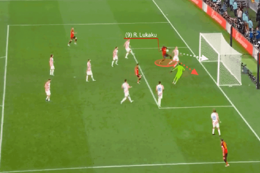Một chỉ số từ mô hình tính toán trên máy tính cho thấy độ 'chân gỗ' khó tin của Lukaku trước Croatia  - Ảnh 3.