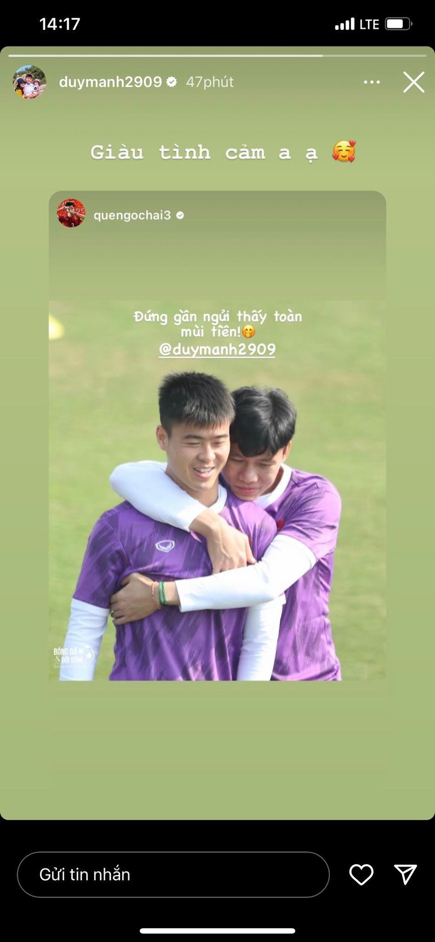 Bị Quế Ngọc Hải ‘cà khịa’, Duy Mạnh đáp trả nhẹ nhàng - Ảnh 1. AFF Cup, AFF Cup 2022, Đỗ Duy Mạnh, Duy Mạnh, Quế Ngọc Hải