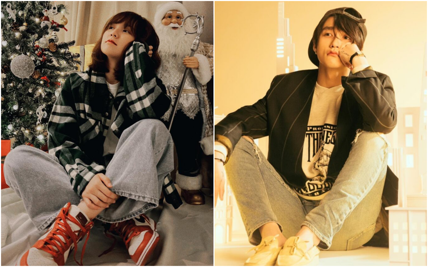 Hải Tú gia nhập “đường đua” Giáng sinh, xinh đẹp nhưng nhìn kiểu gì cũng ra Sơn Tùng - Ảnh 2. Hải Tú gia nhập “đường đua” Giáng sinh, xinh đẹp nhưng nhìn kiểu gì cũng ra Sơn Tùng - Ảnh 2.