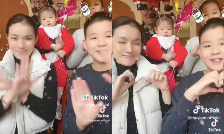 Hoa hậu Thuỳ Lâm khoe cận dung mạo nhóc tỳ thứ 3, khung cảnh cả gia đình gây sốt  - Ảnh 2.