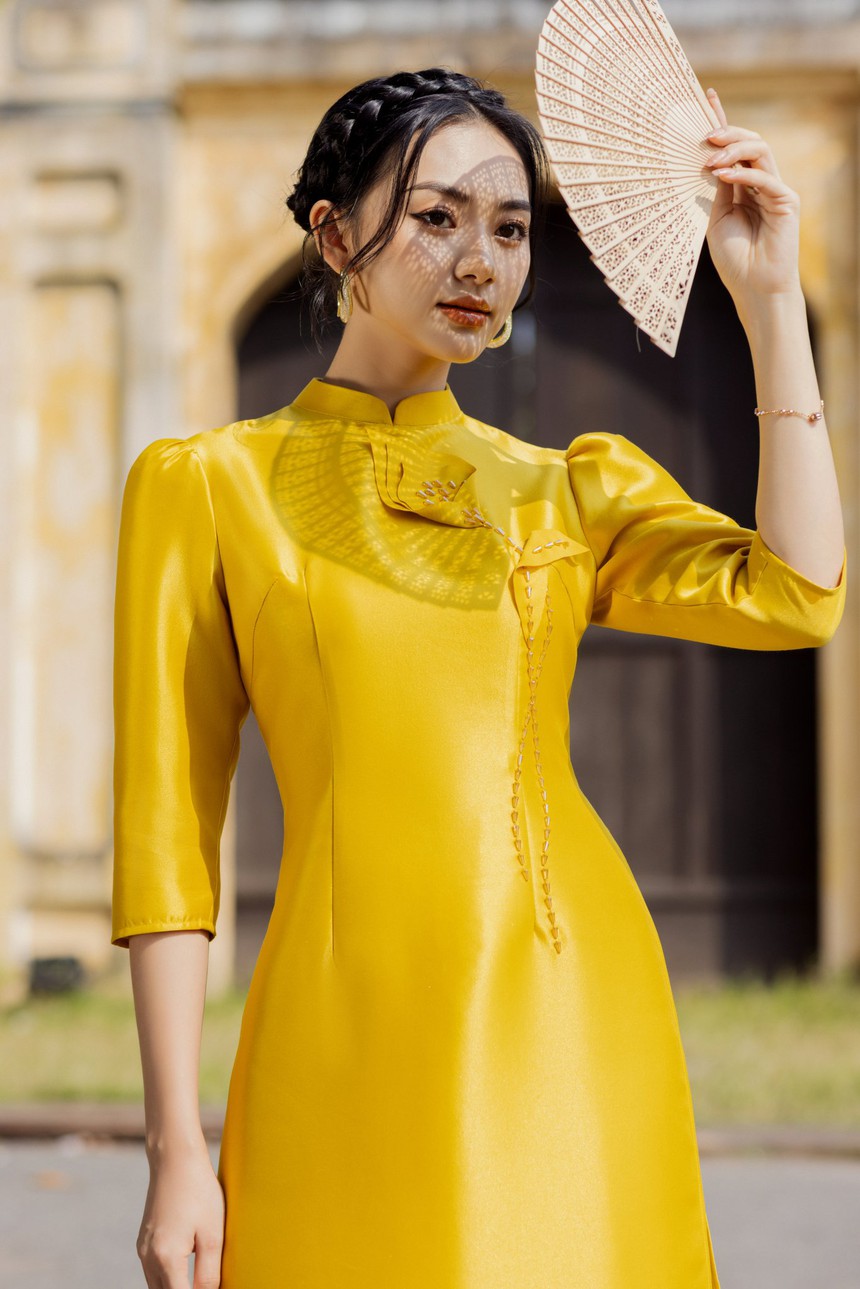 Ngắm sao Việt diện áo dài, chị em có ngay gợi ý tương tự để xúng xính Tết này  - Ảnh 5.