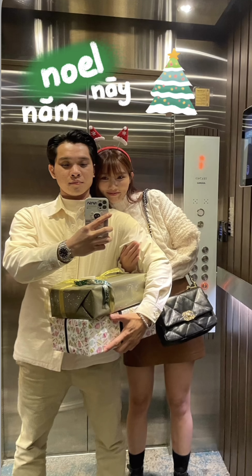 Á hậu Quỳnh Châu chính thức công khai bạn trai ngay Giáng sinh, 'tổ hợp visual' thế nào mà gây sốt? - Ảnh 6. Á hậu Quỳnh Châu chính thức công khai bạn trai ngay Giáng sinh, 'tổ hợp visual' thế nào mà gây sốt? - Ảnh 6.