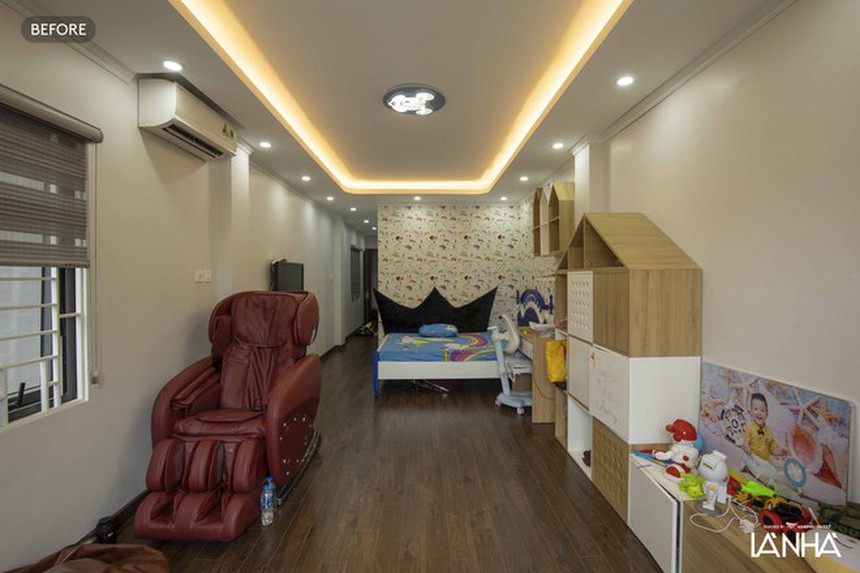 "Xoá" nỗi sợ của con trai trong phòng ngủ quá rộng, Gigi Hương Giang quyết định chi 200 triệu cải tạo phòng 42m2 thành 5 lớp không gian kích thích sáng tạo - Ảnh 3.
