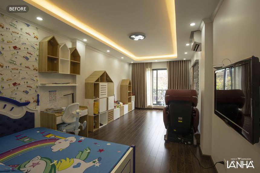 "Xoá" nỗi sợ của con trai trong phòng ngủ quá rộng, Gigi Hương Giang quyết định chi 200 triệu cải tạo phòng 42m2 thành 5 lớp không gian kích thích sáng tạo - Ảnh 5.
