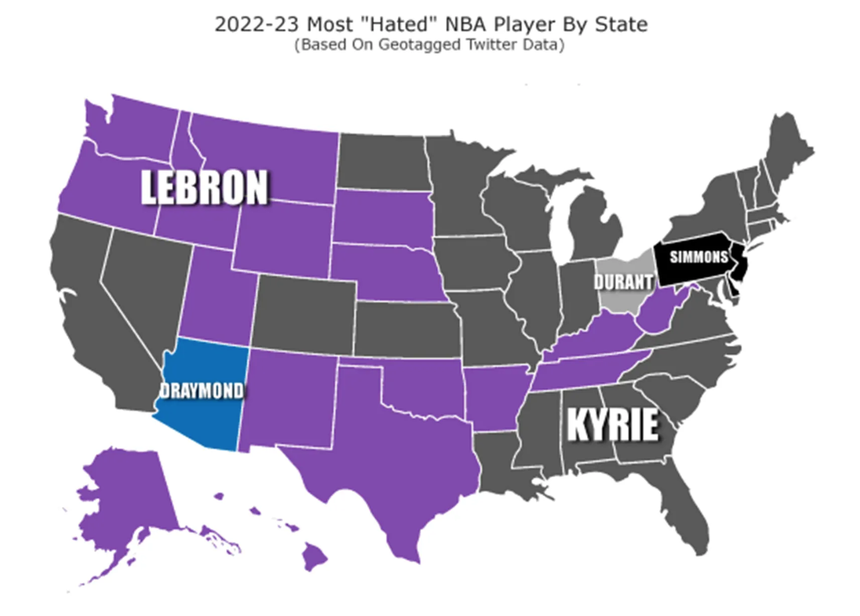 Kyrie Irving soán ngôi LeBron James, “ẵm trọn” danh hiệu cầu thủ bị ghét bậc nhất - Ảnh 3.