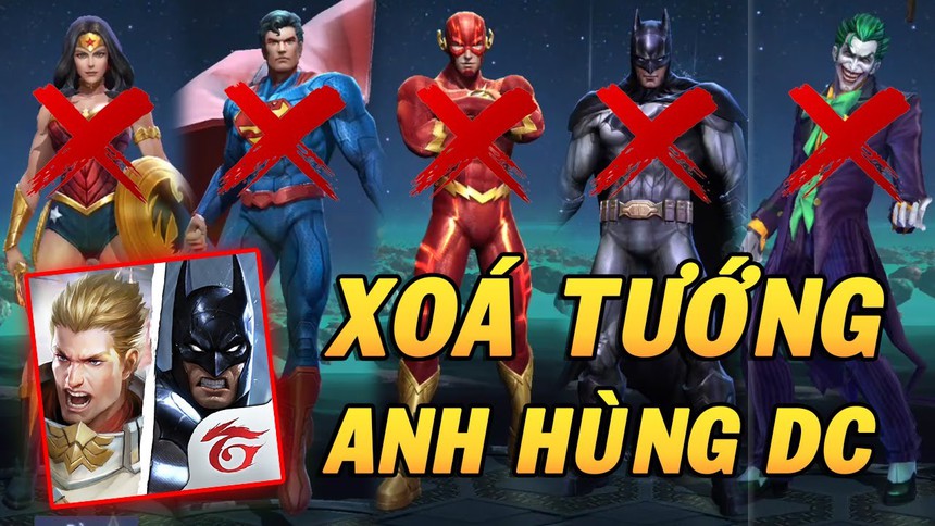 Liên Quân xóa 5 tướng DC, Joker và Batman là 2 cái tên đầu tiên được làm mới - Ảnh 4. Liên Quân xóa 5 tướng DC, Joker và Batman là 2 cái tên đầu tiên được làm mới - Ảnh 4.