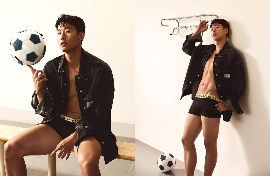 Son Heung Min: Lên bìa tạp chí như... đi chợ, được từ Calvin Klein tới Burberry "giành giật" - Ảnh 6.