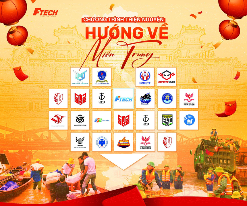 Funzy eSports Campus triển khai dự án thiện nguyện Hướng Về Miền Trung - Ảnh 1. Funzy eSports Campus triển khai dự án thiện nguyện Hướng Về Miền Trung - Ảnh 1.