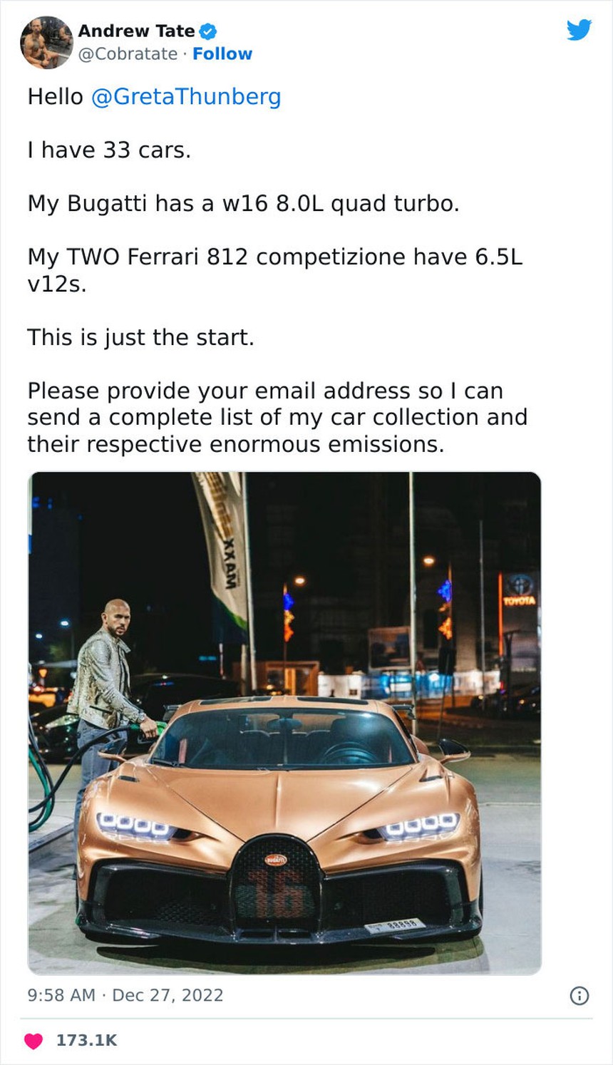 Toàn cảnh cuộc chiến của Greta và Tate: Từ lúc Tate "lên mặt" dạy dỗ Greta cho đến khi "bẽ mặt" vì bị cảnh sát tóm gọn - Ảnh 1. Toàn cảnh cuộc chiến của Greta và Tate: Từ lúc Tate "lên mặt" dạy dỗ Greta cho đến khi "bẽ mặt" vì bị cảnh sát tóm gọn - Ảnh 1.