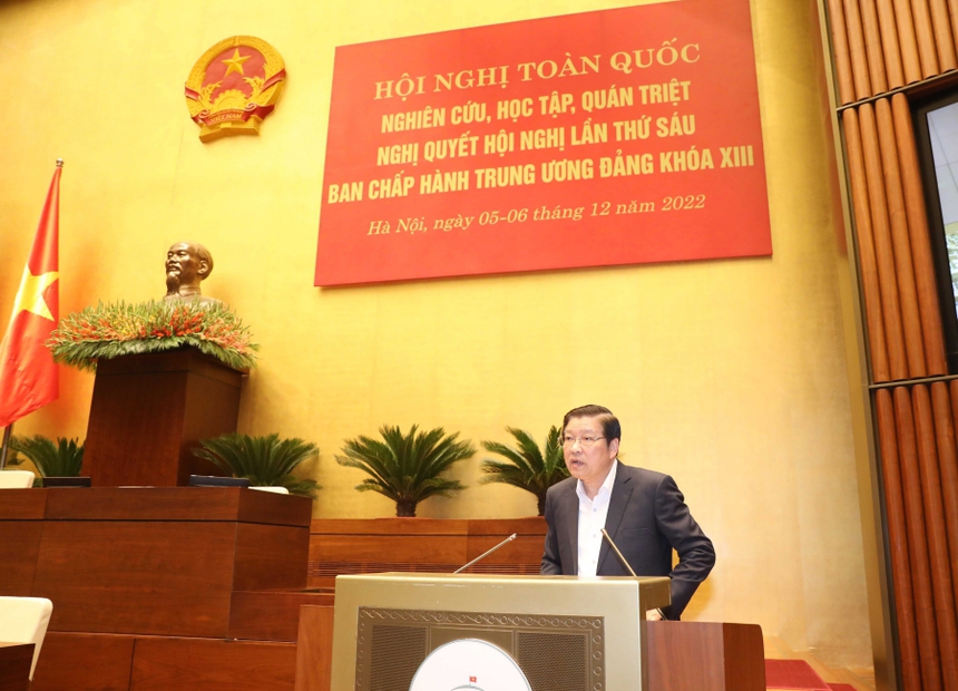 Hội nghị toàn quốc nghiên cứu, quán triệt Nghị quyết Hội nghị Trung ương 6 - Ảnh 2.