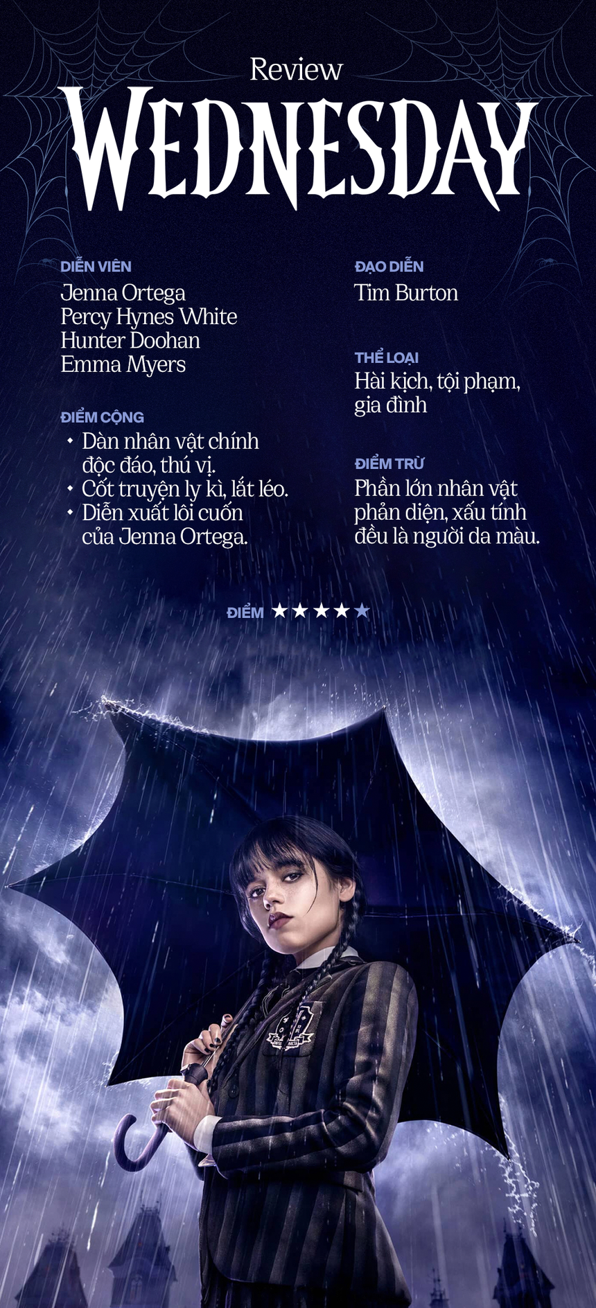 'Wednesday' - phim "học đường" đen tối được cả thế giới tung hô, nữ chính như Conan đi đến đâu có án mạng tới đó - Ảnh 12.