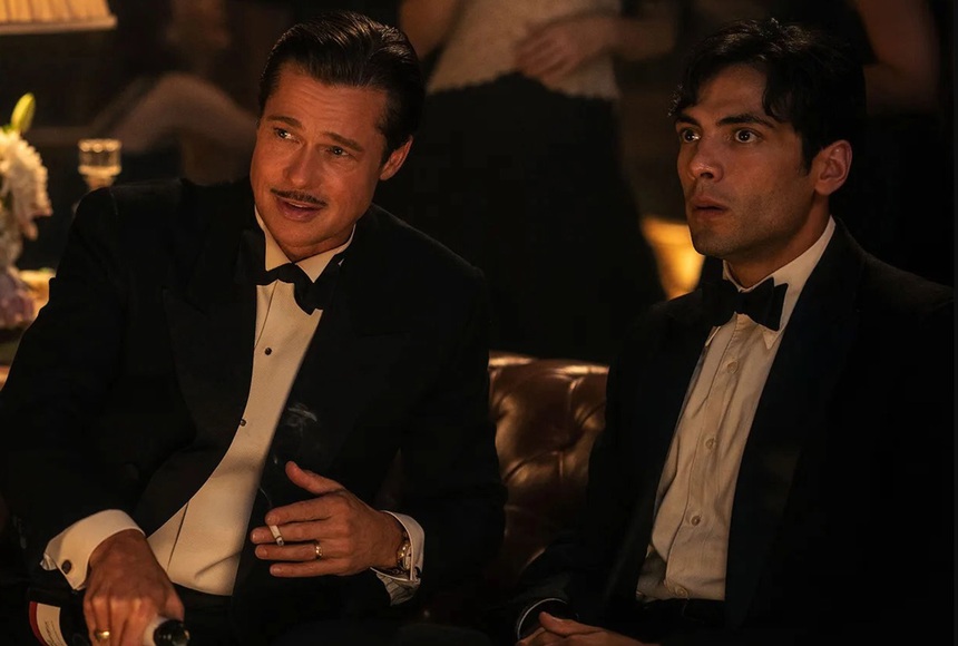 Margot Robbie tự hào về cảnh hôn với Brad Pitt trong "Babylon" - Ảnh 3.