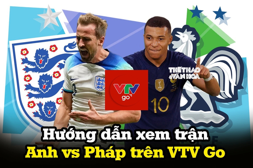 Hướng dẫn xem trực tuyến Anh vs Pháp trên phần mềm VTV Go