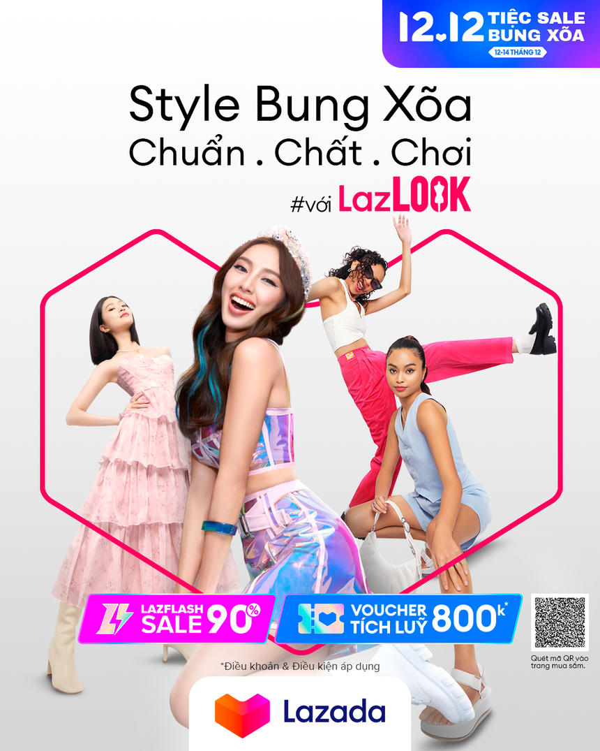 Lên đồ hưởng ứng "Tiệc sale bung xõa", giới trẻ biến phố đi bộ Nguyễn Huệ thành sàn diễn thời trang cực "cháy" - Ảnh 8.