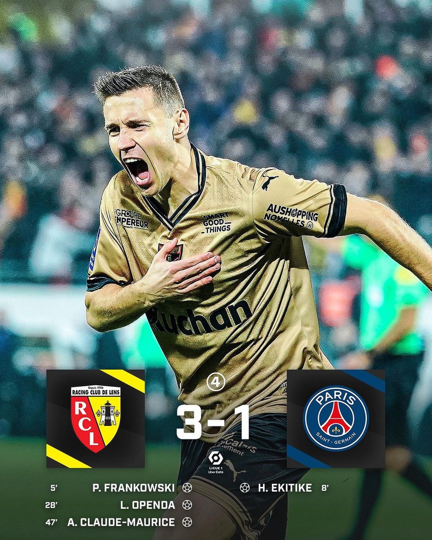 VIDEO bàn thắng trận Lens vs PSG: Vắng Messi, đội bóng thủ đô Paris thua cay đắng - Ảnh 6. VIDEO bàn thắng trận Lens vs PSG: Vắng Messi, đội bóng thủ đô Paris thua cay đắng - Ảnh 6.