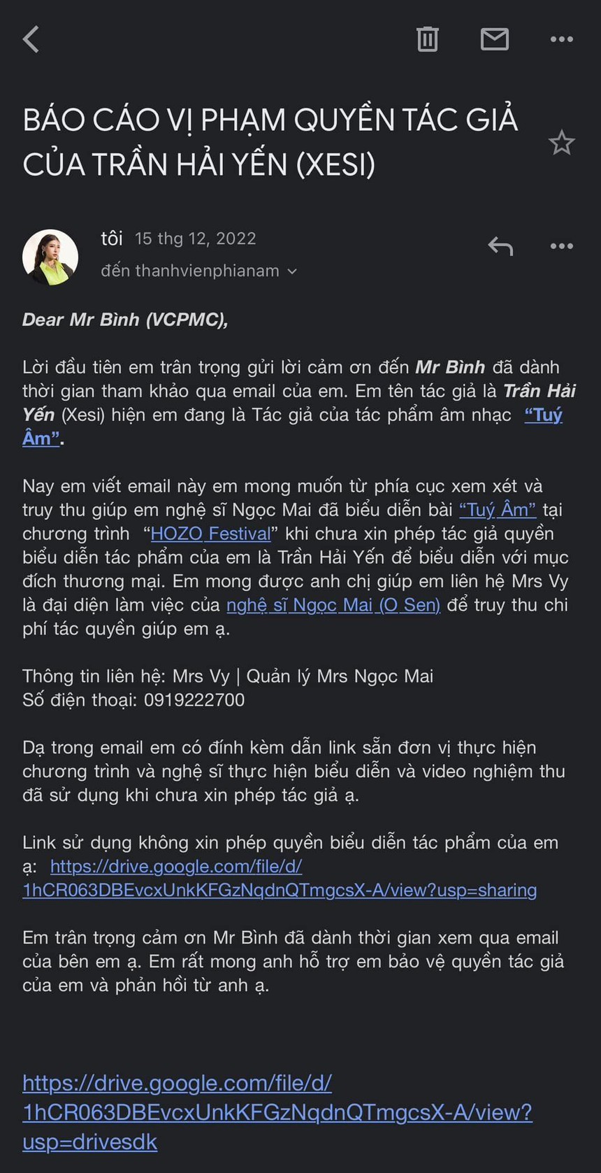 Xesi tiếp tục phản bác "O Sen" xoay quanh vấn đề bản quyền Túy Âm: "Không biết lí do gì chị Mai lại nói khác đi, đưa Masew vào thế khó xử" - Ảnh 2.