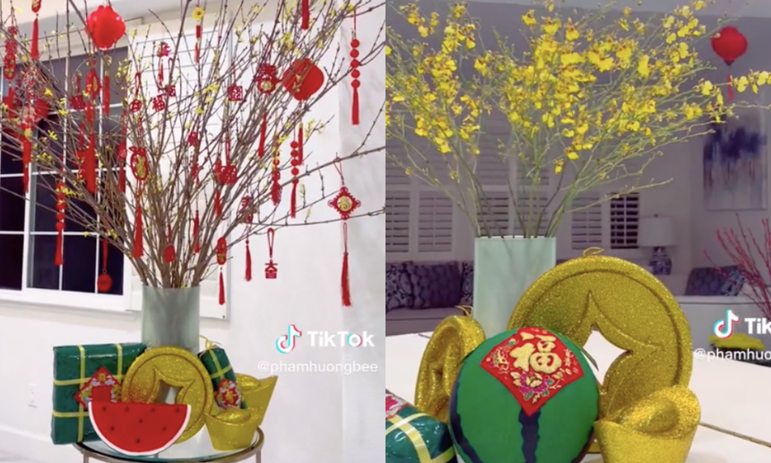 Phạm Hương hé lộ trọn biệt thự ngập sắc Xuân, nói 1 câu gây chú ý khi đón Tết ở Mỹ - Ảnh 1.