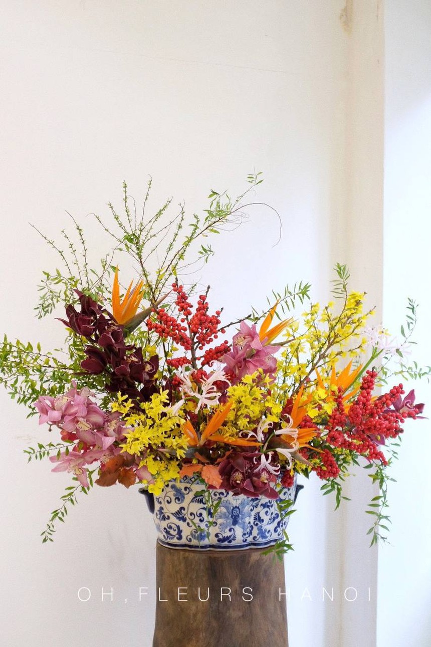 Bình hoa chơi Tết của hội nhiều tiền: Đào đỏ Hà Lan giá gần 36 triệu, đào đông cỡ 20 triệu 'đắt hàng như tôm tươi'  - Ảnh 9.