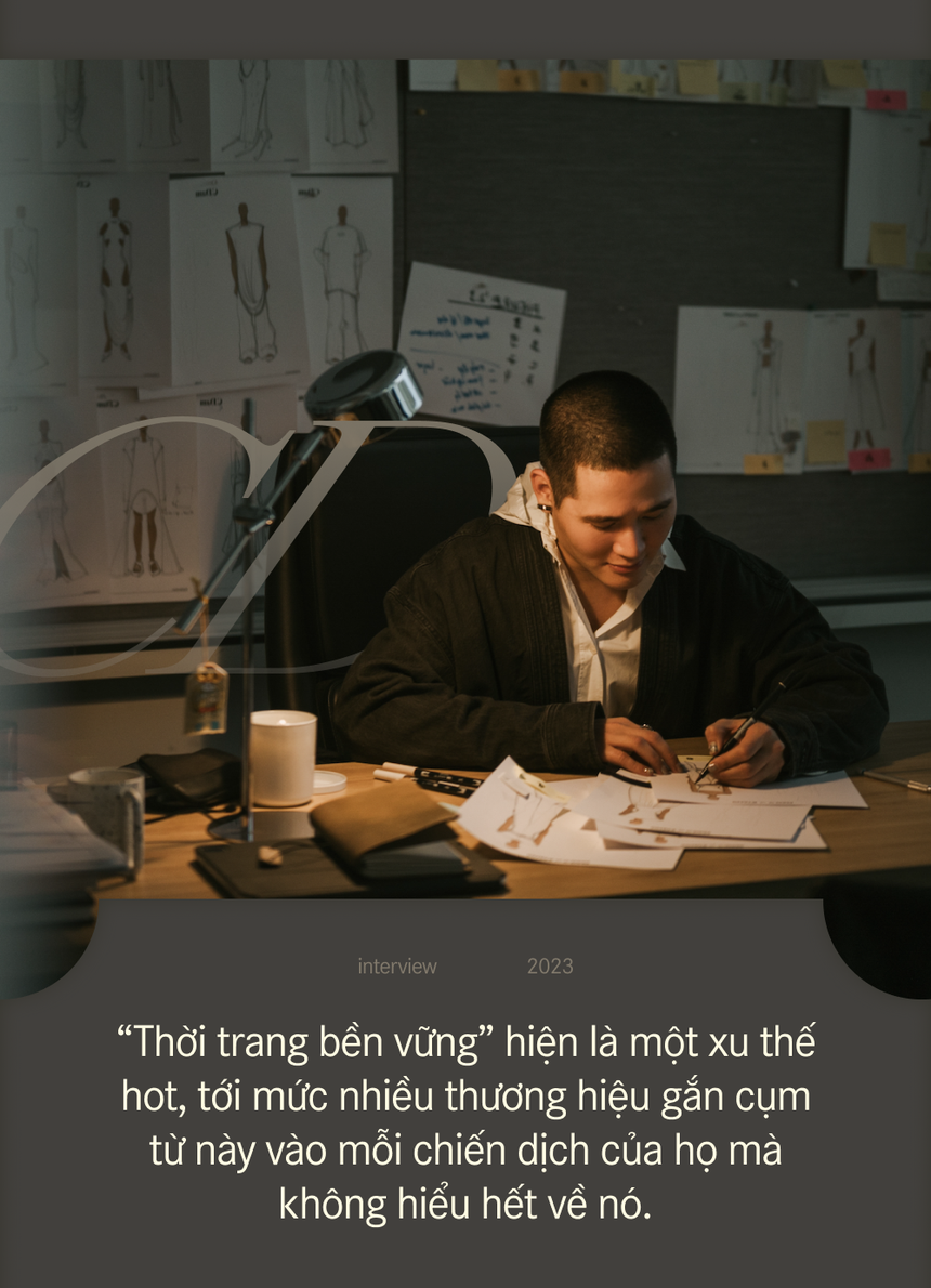 Cường Đàm - NTK hướng nội bị Gen Z chinh phục, kể hết về cái duyên với Hà Hồ cùng tâm sức dành cho thời trang bền vững - Ảnh 8.