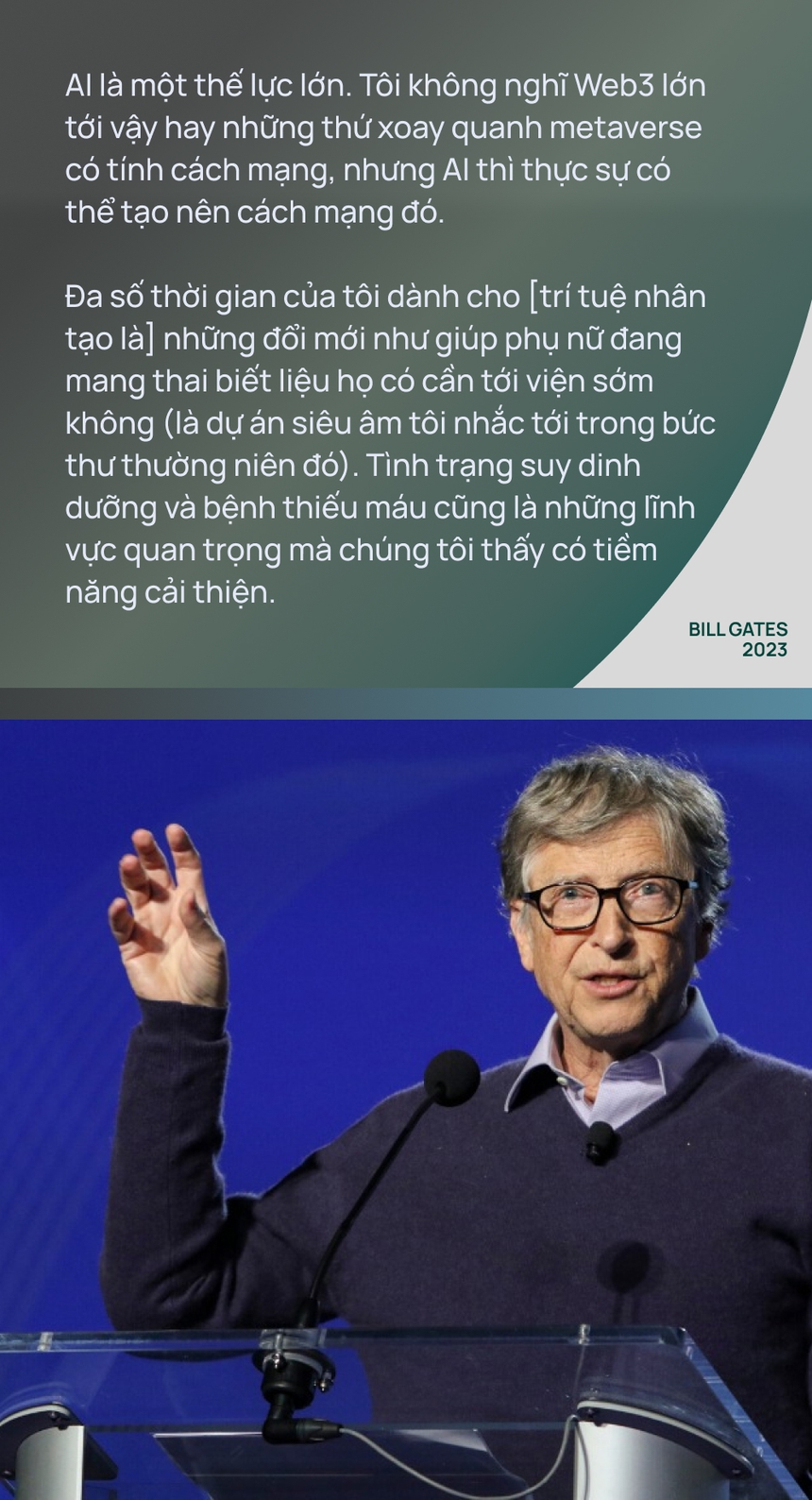 Cư dân mạng hỏi, tỷ phú Bill Gates trả lời về trí tuệ nhân tạo và ChatGPT - Ảnh 7. Cư dân mạng hỏi, tỷ phú Bill Gates trả lời về trí tuệ nhân tạo và ChatGPT - Ảnh 7.