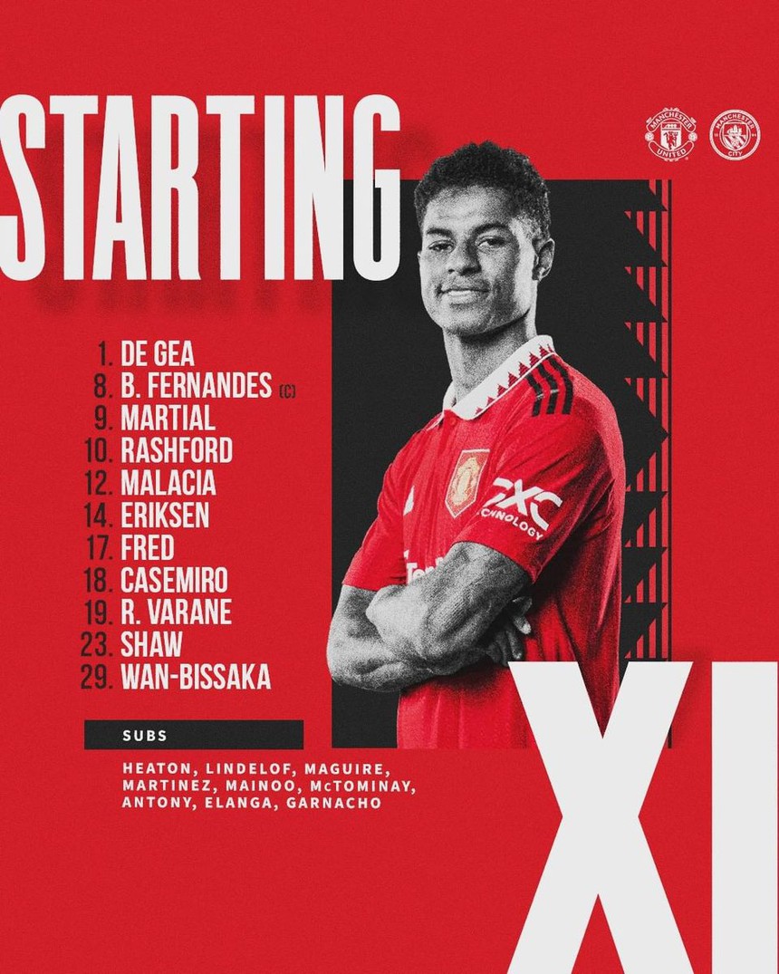 Đội hình ra sân MU vs Man City: 'Quỷ đỏ' thay đổi 9 cầu thủ - Ảnh 3.