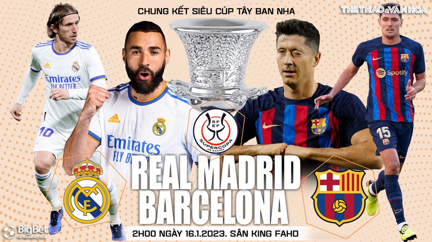 Nhận định bóng đá Real Madrid vs Barcelona, chung kết Siêu cúp Tây Ban Nha (2h00 ngày 16/1) - Ảnh 2. Nhận định bóng đá Real Madrid vs Barcelona, chung kết Siêu cúp Tây Ban Nha (2h00 ngày 16/1) - Ảnh 2.