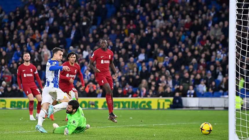 Kết quả bóng đá Brighton 3–0 Liverpool: The Kop thua thảm - Ảnh 1.