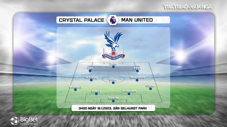 Nhận định bóng đá Crystal Palace vs MU (3h00, 19/1), đá bù vòng 7 Ngoại hạng Anh - Ảnh 3.