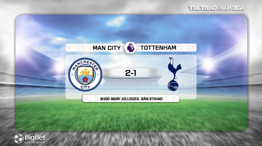 Dự đoán tỉ số Man City vs Tottenham: Quyết bám đuổi Arsenal - Ảnh 4. Dự đoán tỉ số Man City vs Tottenham: Quyết bám đuổi Arsenal - Ảnh 4.