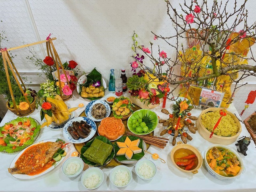 Mâm cúng Giao thừa