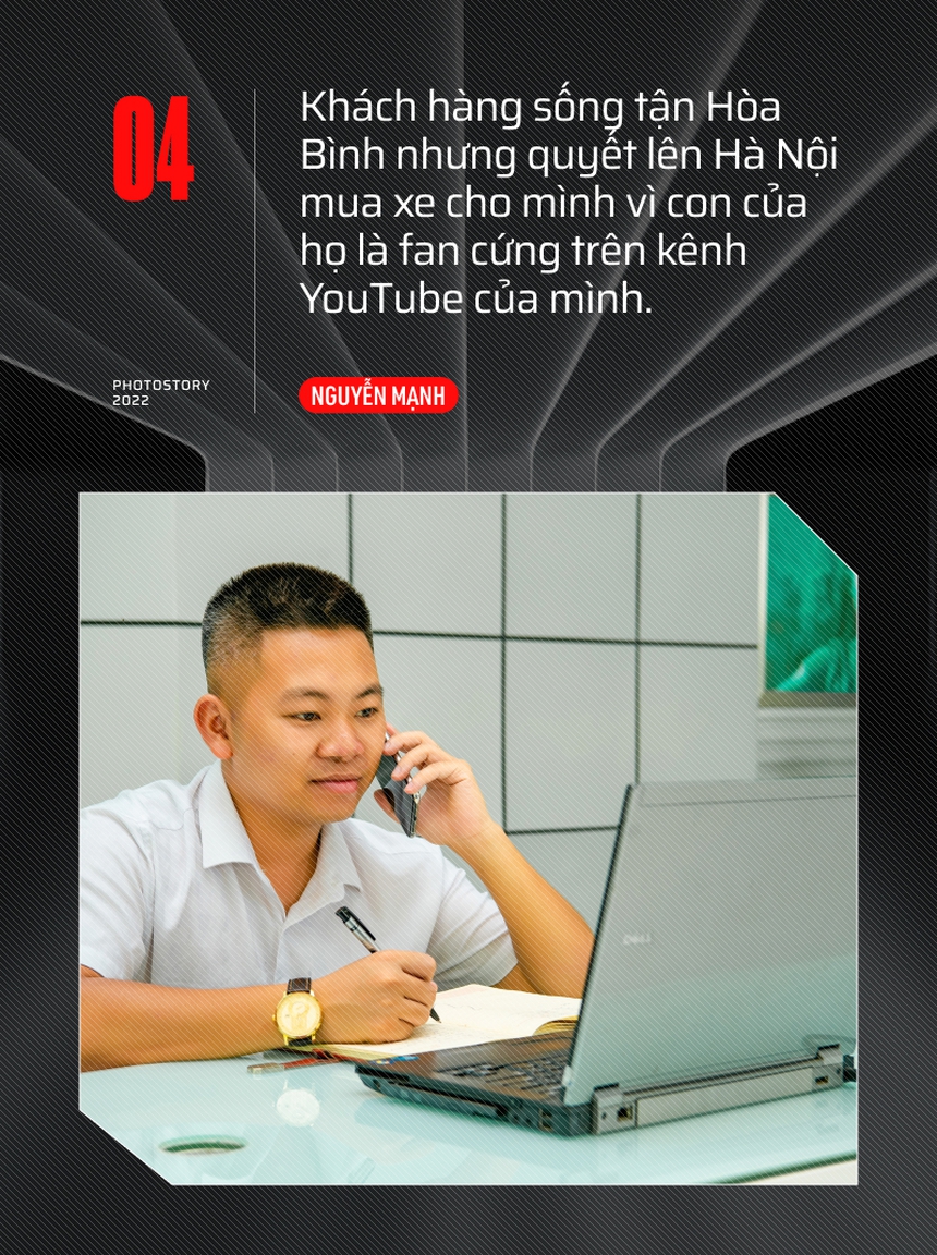 Nguyễn Mạnh - ‘YouTuber’ bán 100 ô tô/năm qua video, khách tỉnh quyết lên Hà Nội để được lên hình cùng người nổi tiếng - Ảnh 6.