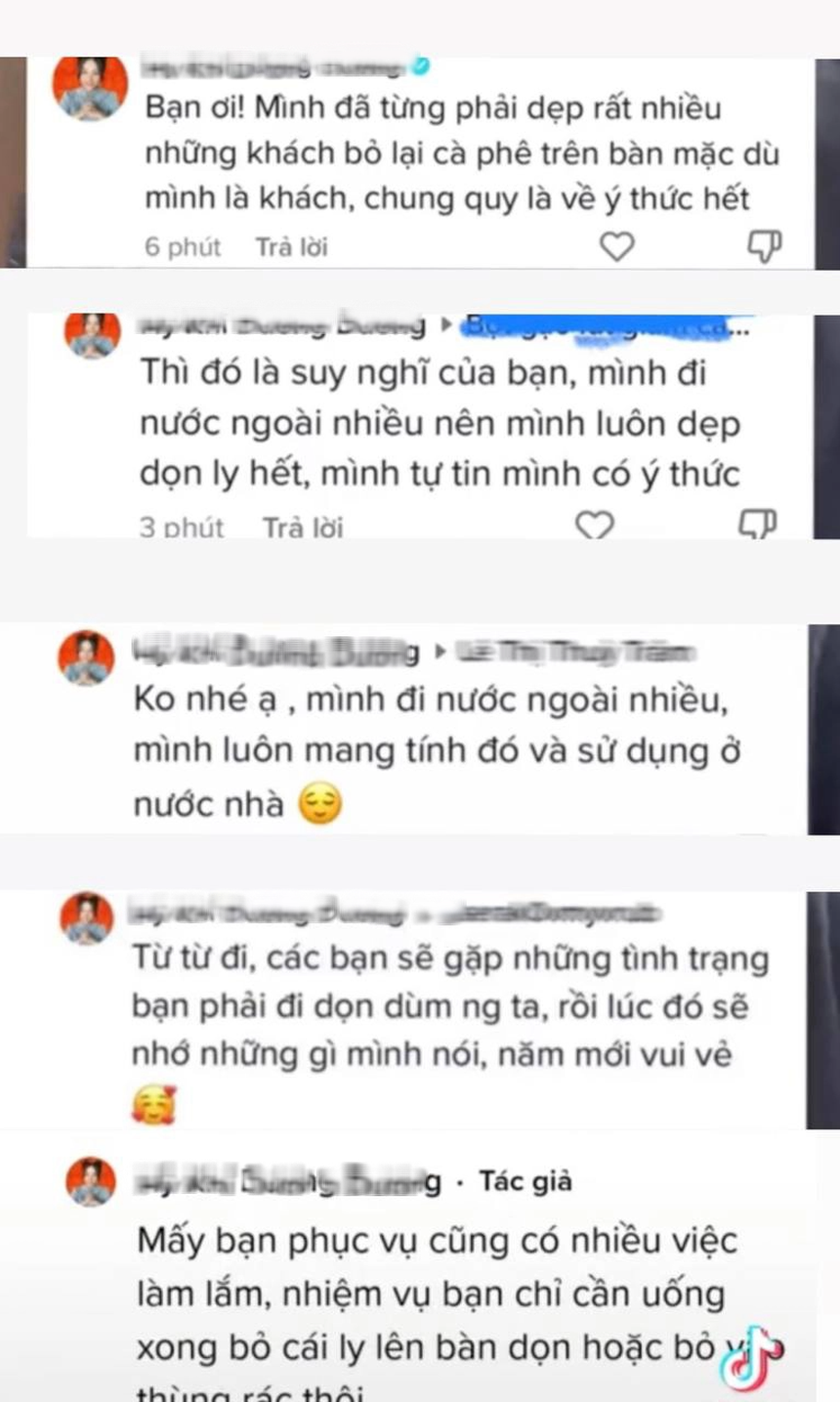 Tranh cãi nảy lửa của loạt TikToker: Bỏ nhiều tiền đi uống cà phê còn phải tự dọn ly?  - Ảnh 2.