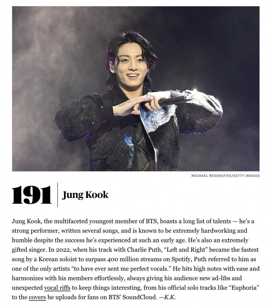 'Top 200 ca sĩ vĩ đại nhất mọi thời' của Rolling Stone, K-pop chỉ có Jungkook BTS và IU - Ảnh 1. 'Top 200 ca sĩ vĩ đại nhất mọi thời' của Rolling Stone, K-pop chỉ có Jungkook BTS và IU - Ảnh 1.