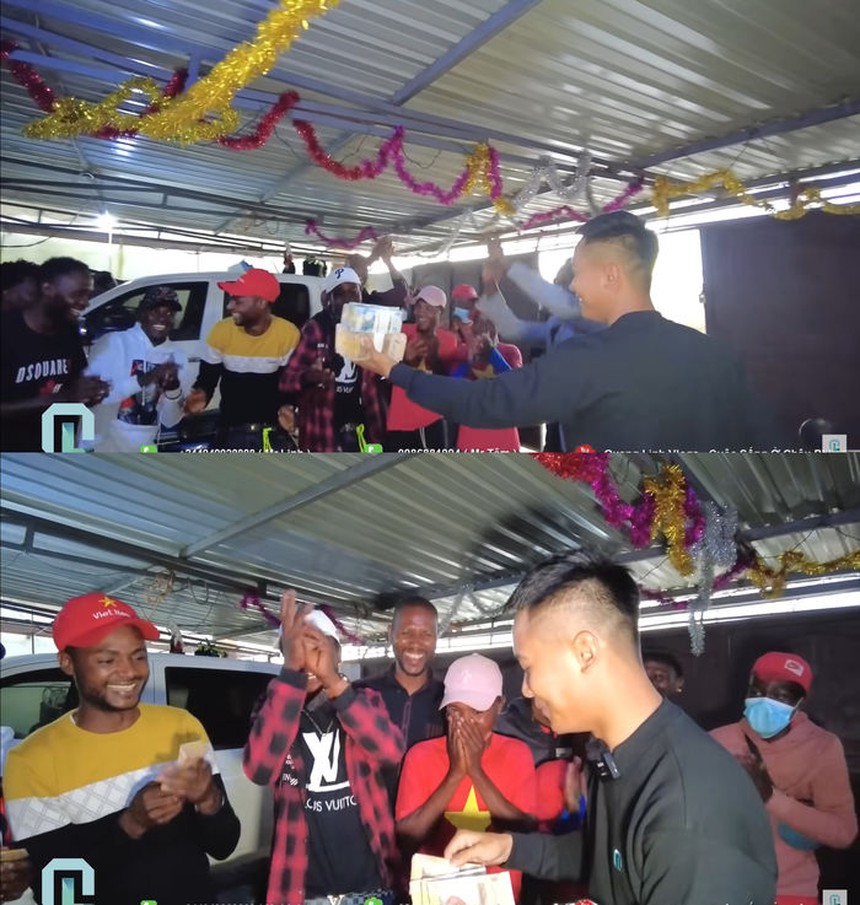 Quang Linh Vlogs phát thưởng Tết hậu hĩnh, khiến một thành viên bên Mỹ bật khóc khi nhận lì xì - Ảnh 1.