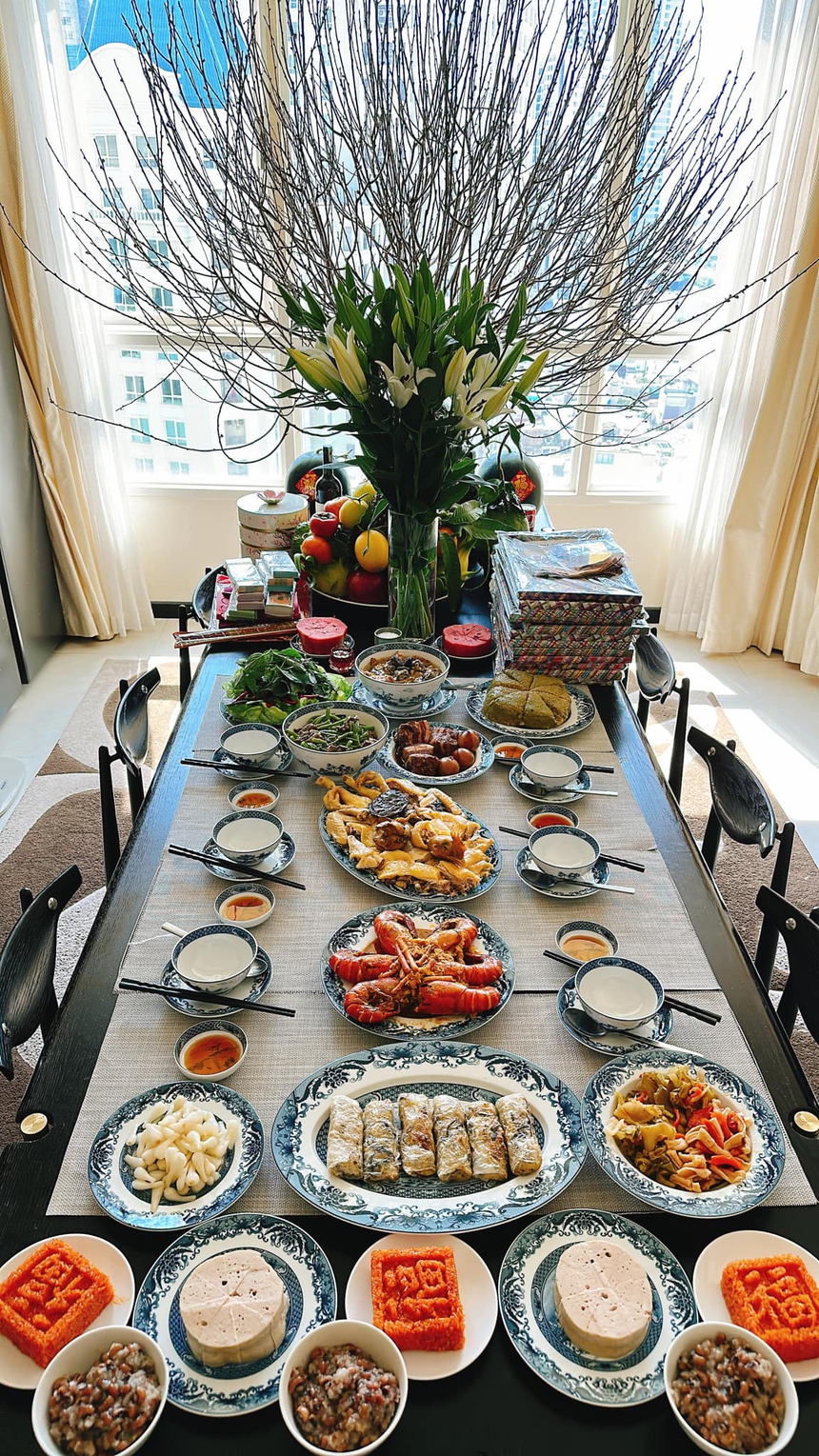 Mâm cơm cúng 30 Tết nhà sao Việt:  - Ảnh 2.