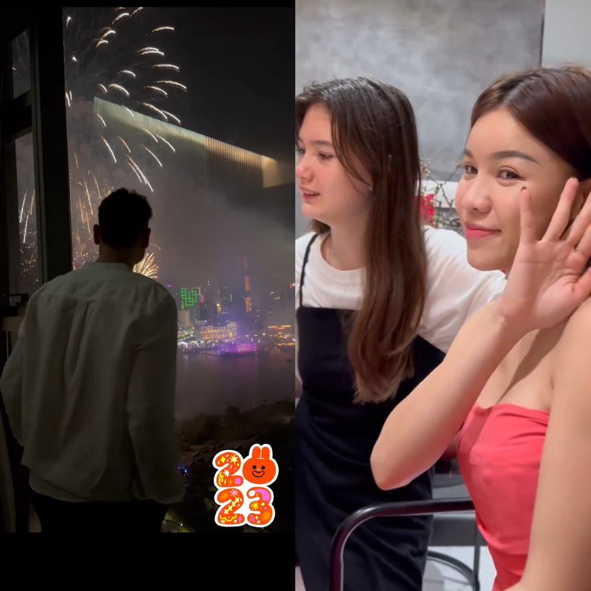 Khoảnh khắc đón giao thừa ấm áp bên gia đình của cầu thủ Việt Nam - Ảnh 6.