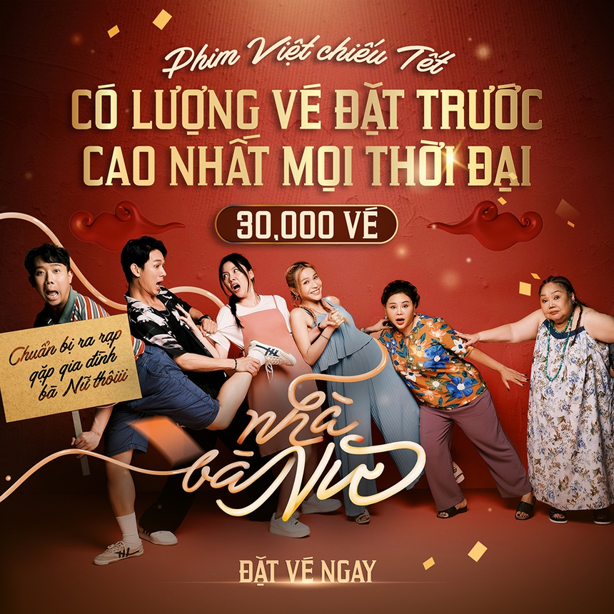 'Nhà bà Nữ' của Trấn Thành lập kỷ lục lượng vé bán trước, chưa ra rạp đã 'bỏ túi' 3 tỷ đồng  - Ảnh 1.