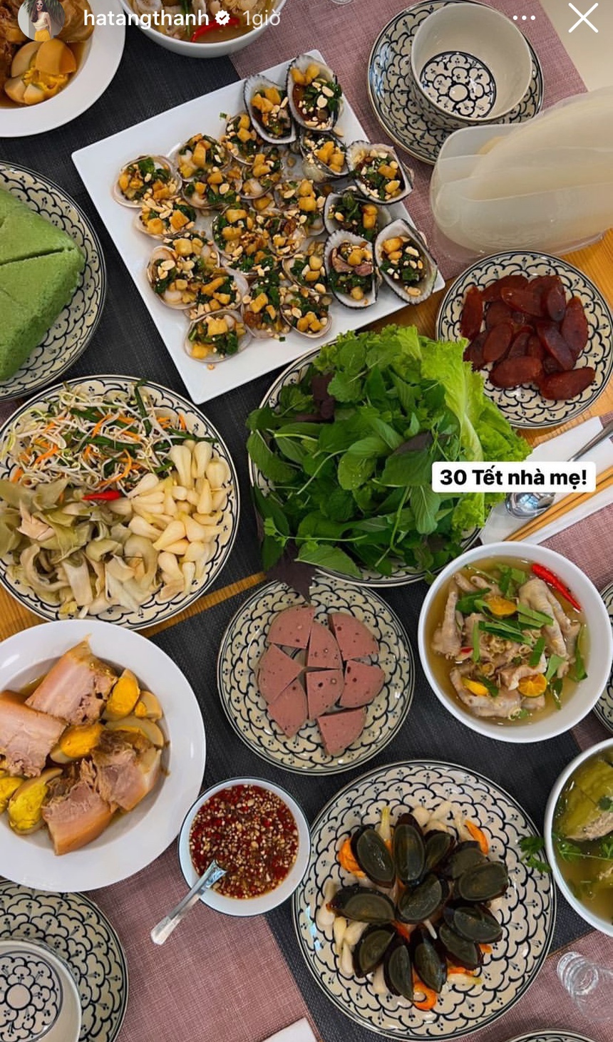 Mâm cơm cúng 30 Tết nhà sao Việt:  - Ảnh 2.