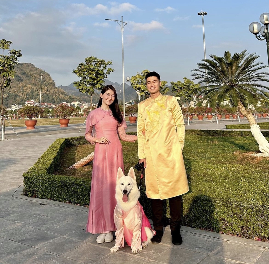 Sao Việt ngày Mồng 1 Tết: Loạt cặp đôi thi nhau phát 'cẩu lương', Anh Tú khoe Diệu Nhi lần đầu làm 1 việc  - Ảnh 8.