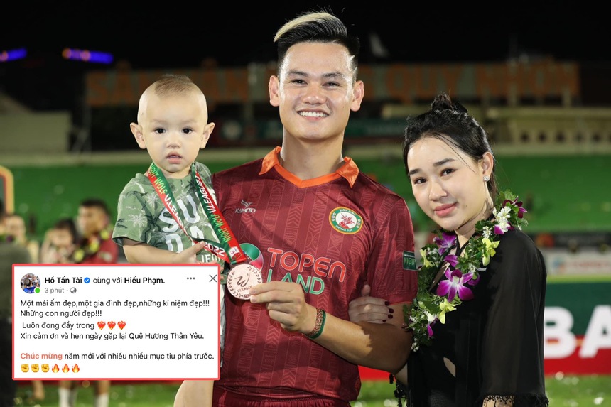 Văn Hậu ra mắt CLB Công an Hà Nội, Hồ Tấn Tài tạm biệt vợ con hội quân với đội bóng mới - Ảnh 2. Văn Hậu ra mắt CLB Công an Hà Nội, Hồ Tấn Tài tạm biệt vợ con hội quân với đội bóng mới - Ảnh 2.